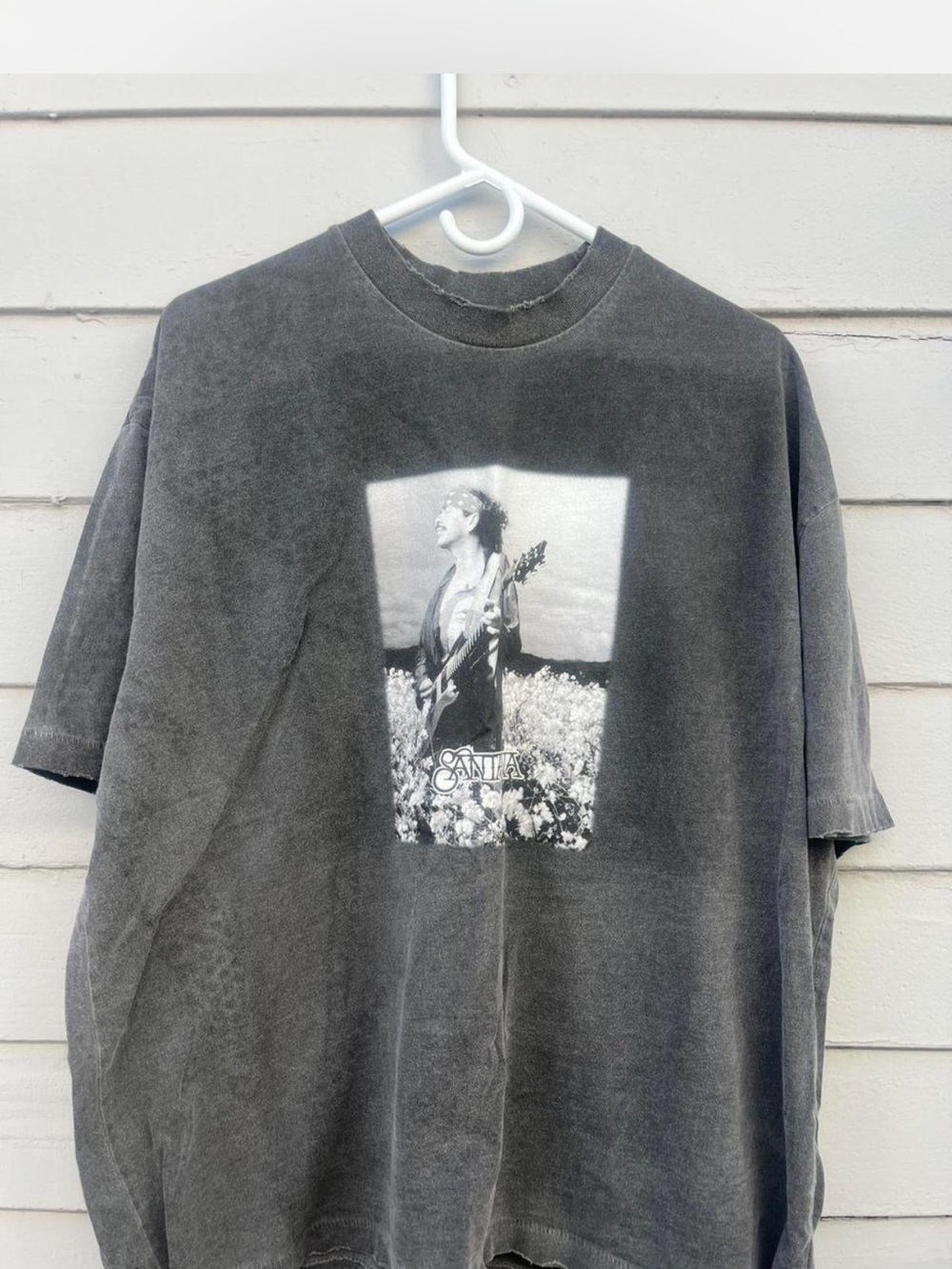 Charcoal Graphic Band T‑Shirt with Photo Print